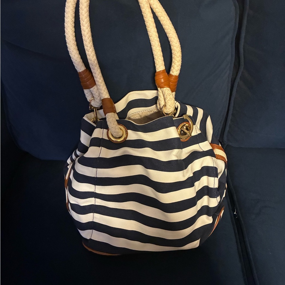 Nautical Striped Tote Bag
